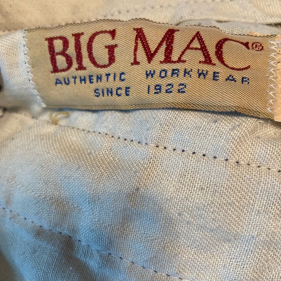 Size 34/29 Men’s Big Mac work pants - Picture 3 of 3